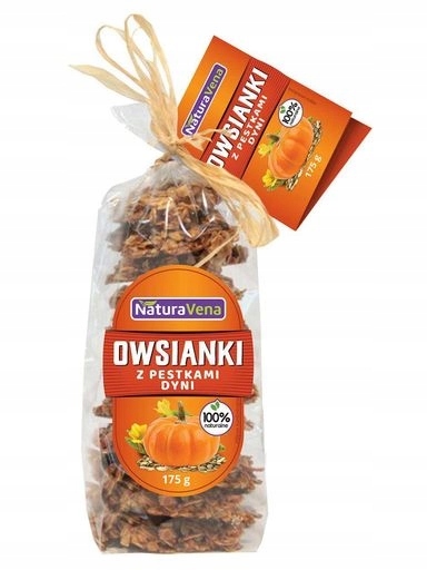 Levně 4x Ovesné Sušenky S Dýňovými Semínky 175 g Naturavena