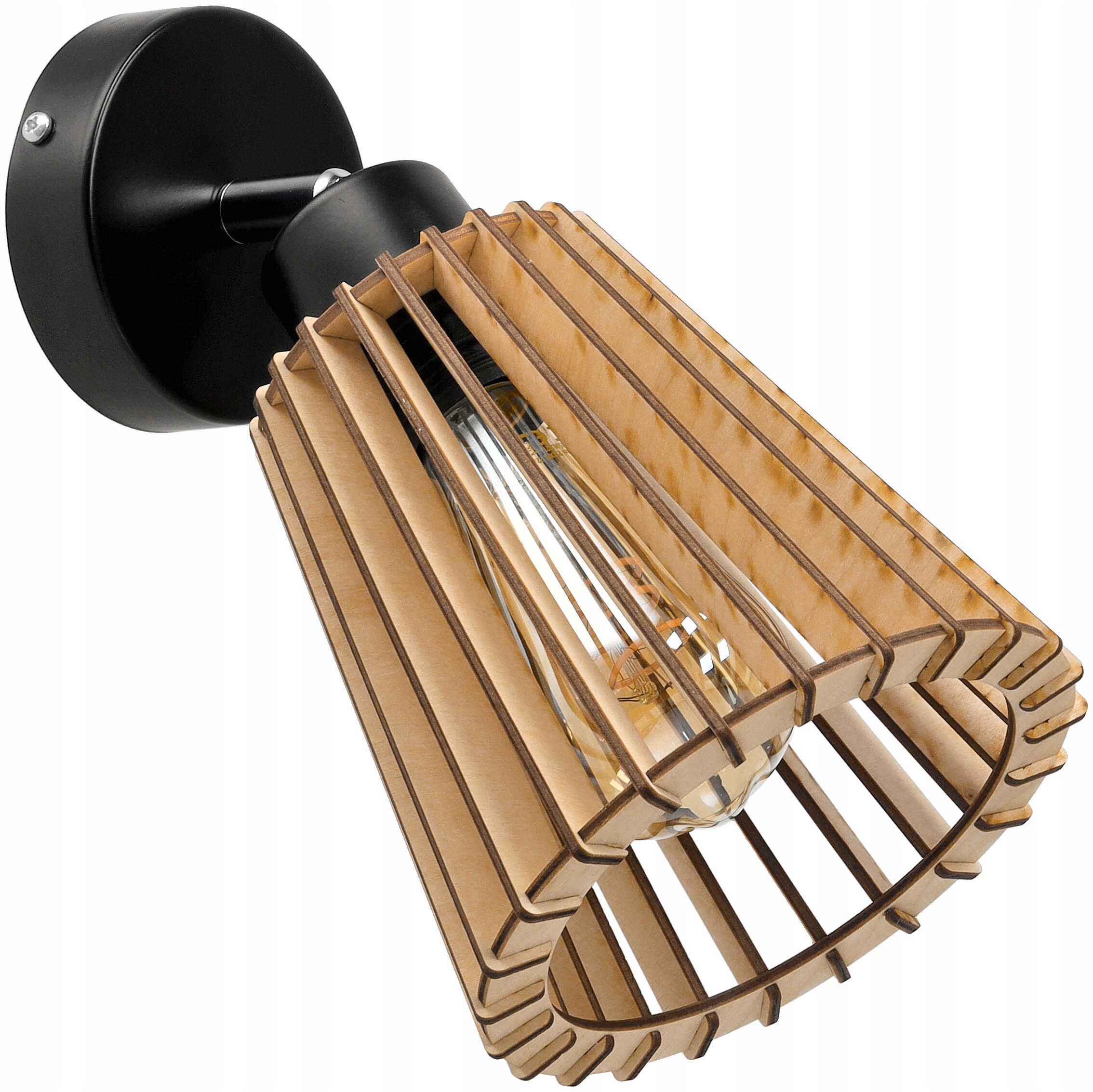 

Lampa Wisząca Sufitowa Żyrandol Drewniany 1XE27