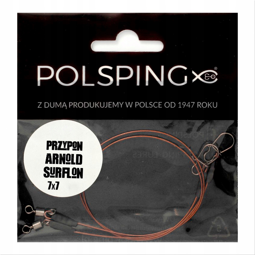 

Przypon Polsping Surflon 7x7 Camo 30kg 80cm 2 szt.