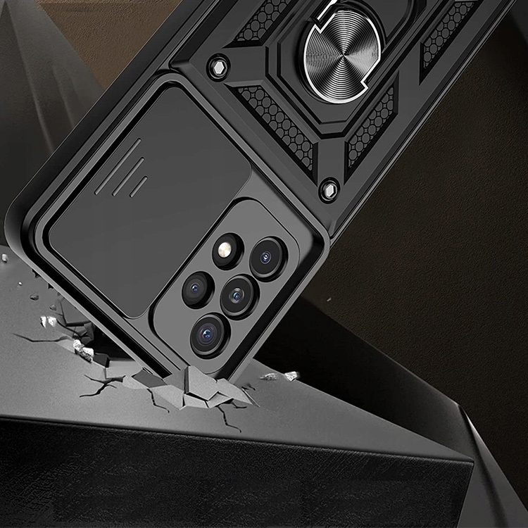 ETUI PANCERNE SLIDE RING do SAMSUNG A52S A52+SZKŁO Dedykowana marka Samsung