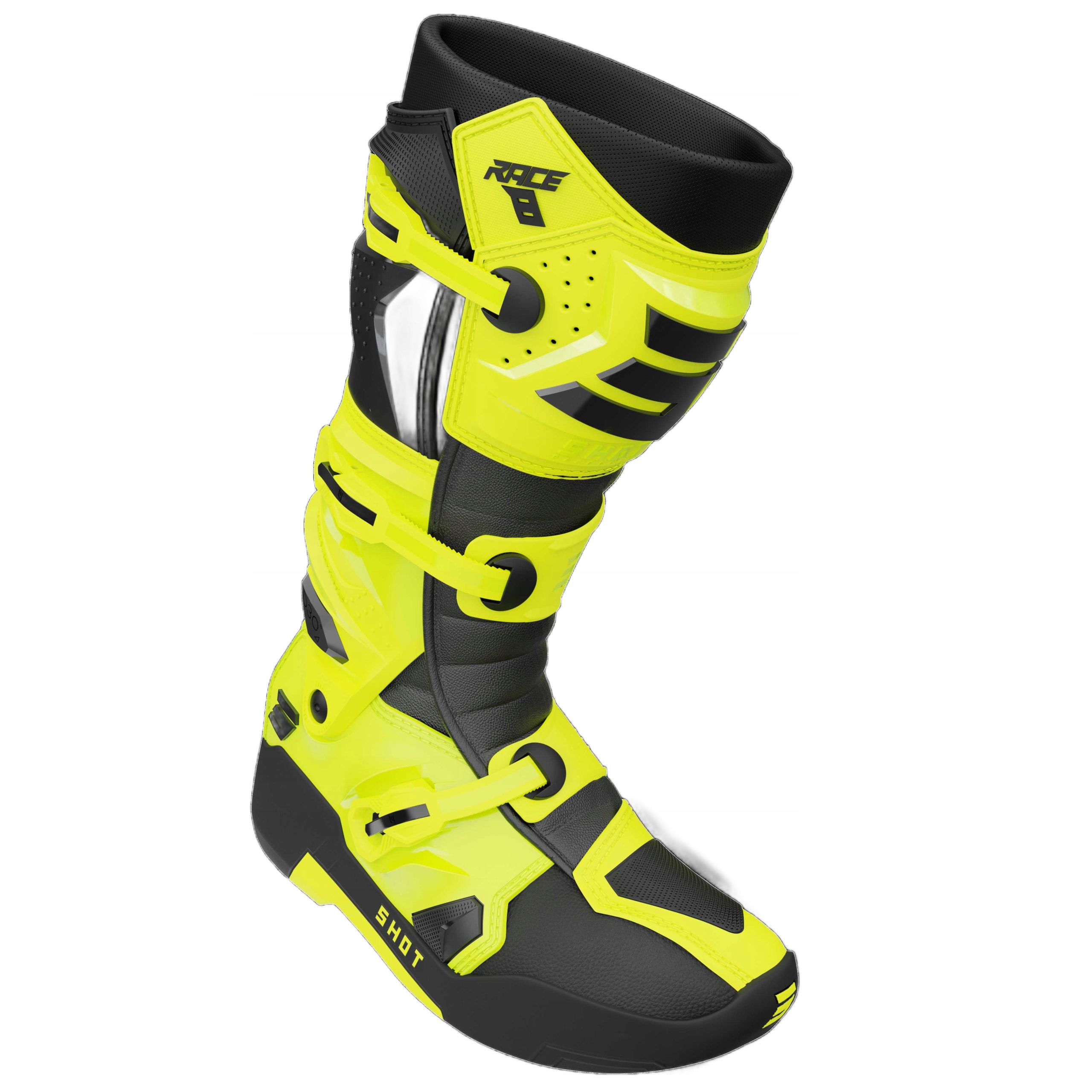 Topánky Na Cross Quada Shot Race 8 Neon Yellow 43 A05-24A-B06-43