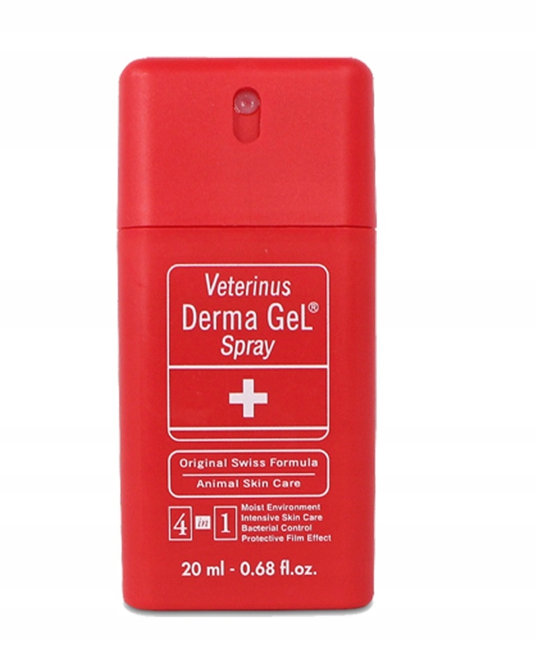 

Veterinus DermaGeL: Spray na rany u psa z Usa