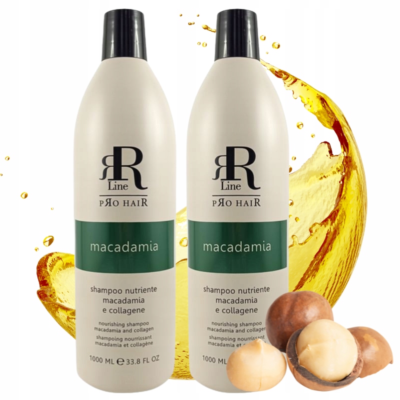 Rr Line Macadamia Star Szampon do Włosów Nawilżający Odżywczy 2x1000ml