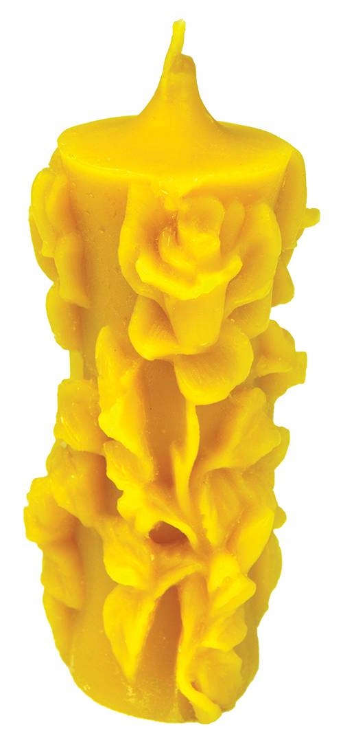 Forma silikonová Svíčka s růžemi (11 cm)