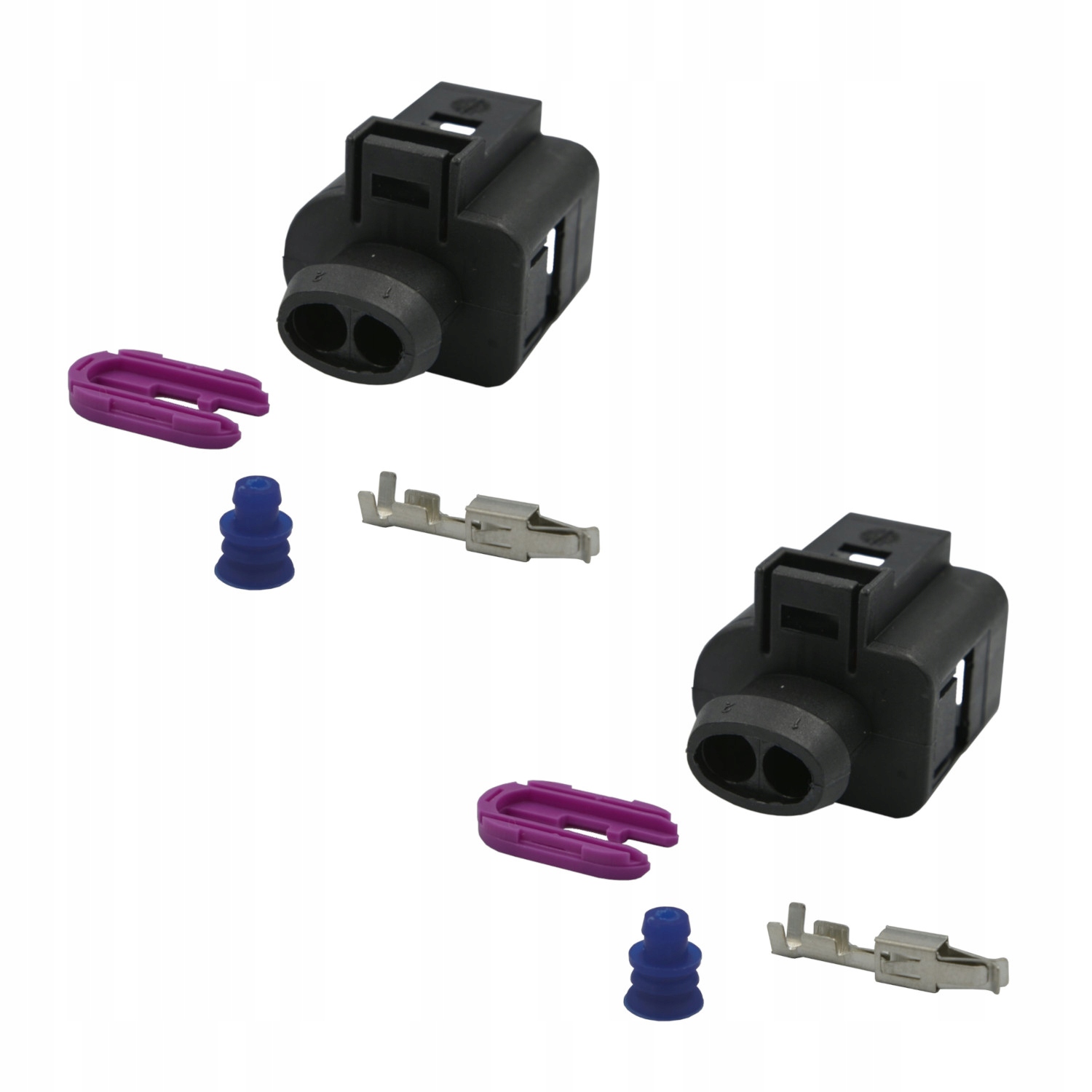 ZESTAW 2 ZŁĄCZ: VAG 3.5 2 PIN 1J0973772 Komplet