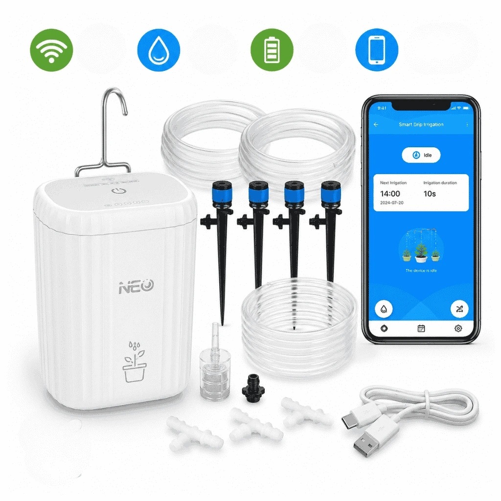 Bot Chytrý WiFi zavlažovací systém pro pokojové rostliny Tuya DIW1