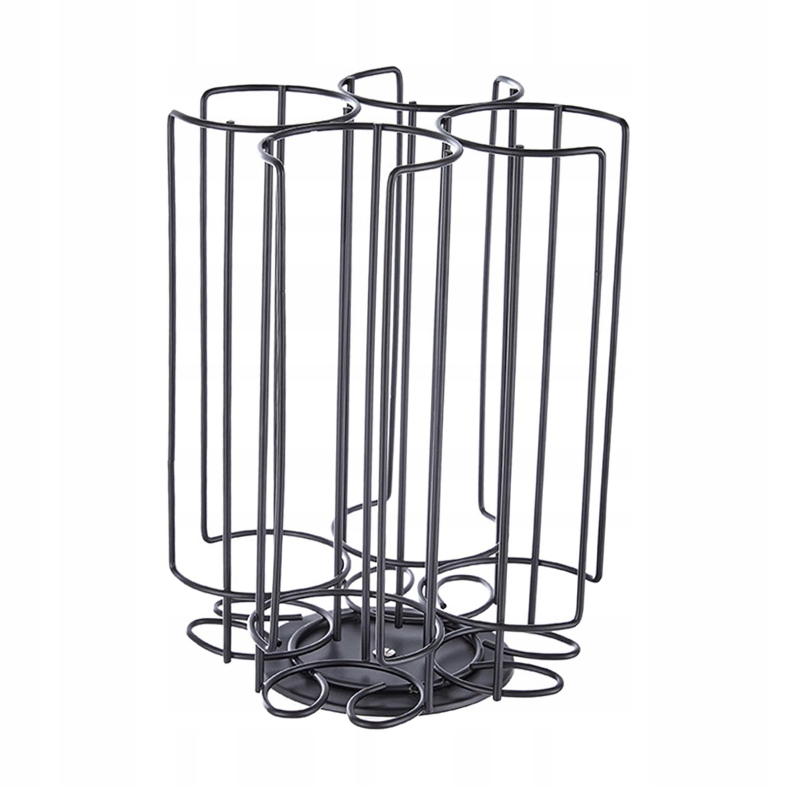 Levně Otočný držák, stojan na kapsle s kávou, držák na 32 kapslí, černý