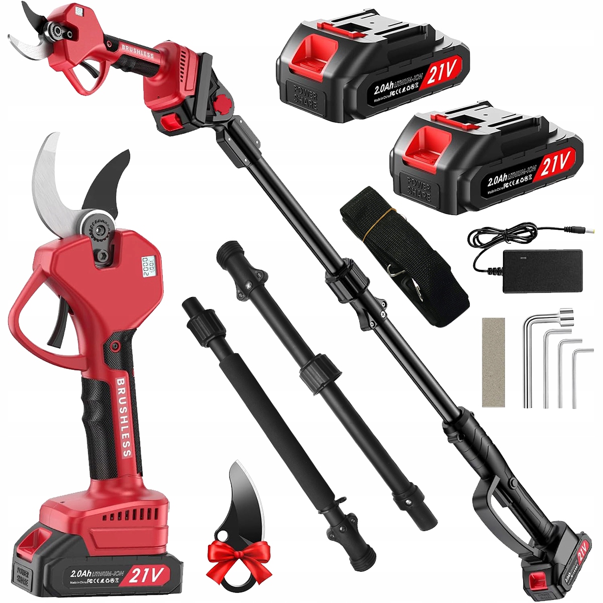 Sekator Akumulatorowy Nożyce Elektryczne +wysięgnik 230CM +2XAKU