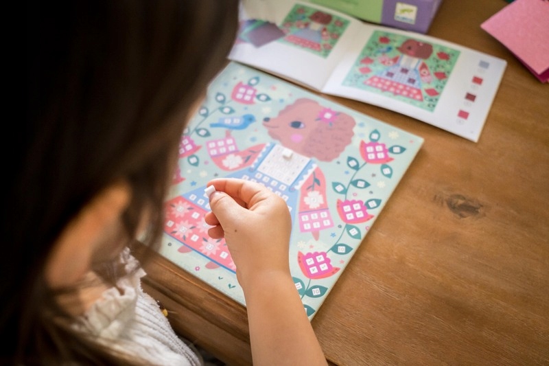 Zestaw artystyczny Djeco mozaika Zwierzątka Płeć dziewczynki