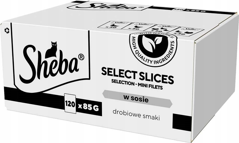 Levně Sheba Selection Select Slices Drůbeží příchutě v omáčce – Mokré krmivo pro kočky