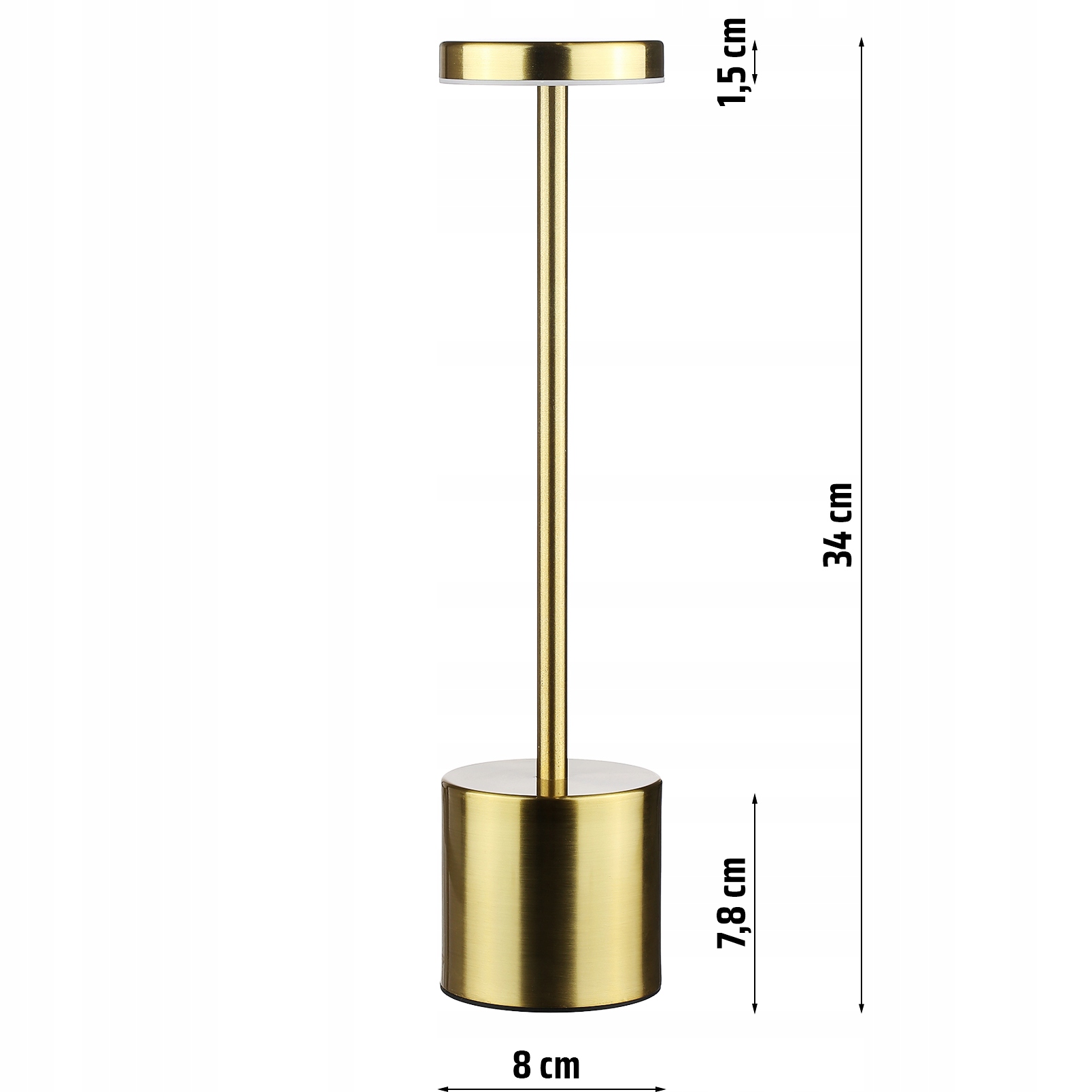 BEZPRZEWODOWA LAMPKA NOCNA DOTYKOWA LED DO RESTAURACJI HOTELU 3 TRYBY Informacje dodatkowe regulacja natężenia światła