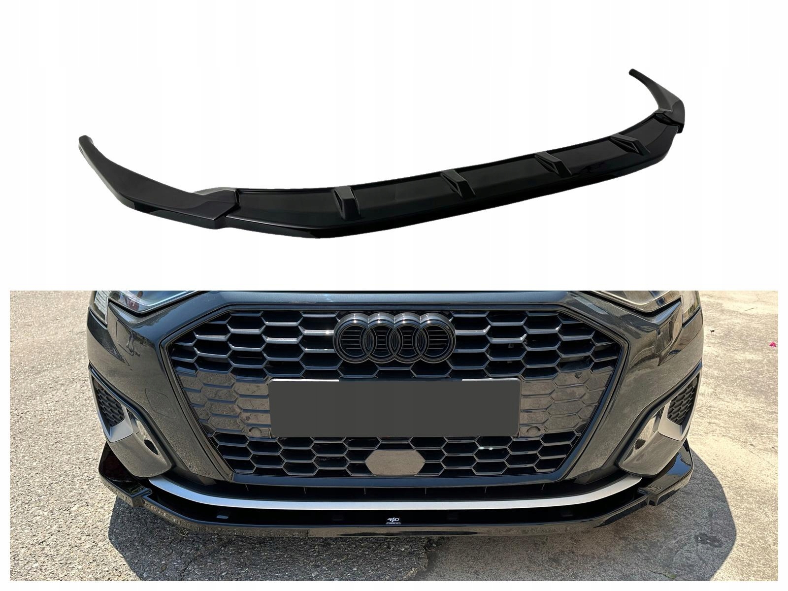 Nástavec předního nárazníku hokejový difuzér pro Audi A3 8Y IV 2020- Sedan