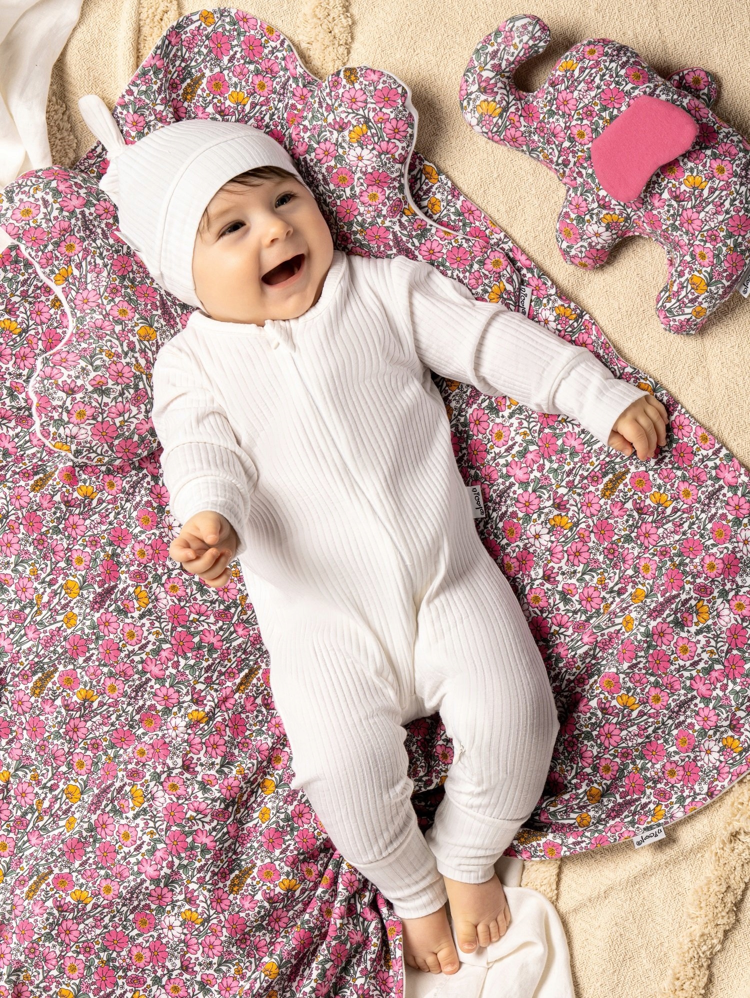 Śpiochy niemowlęce dla dziewczynki Nicol Lea Rękaw bez rękawów