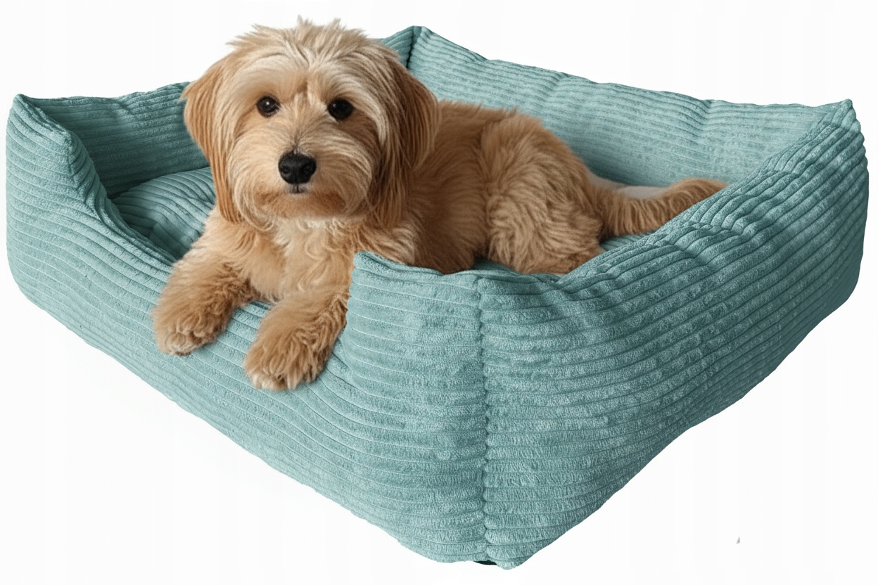 Legowisko Posłanie Poducha Miękkie Pluszowe 75x65cm Axs 01 sztruks