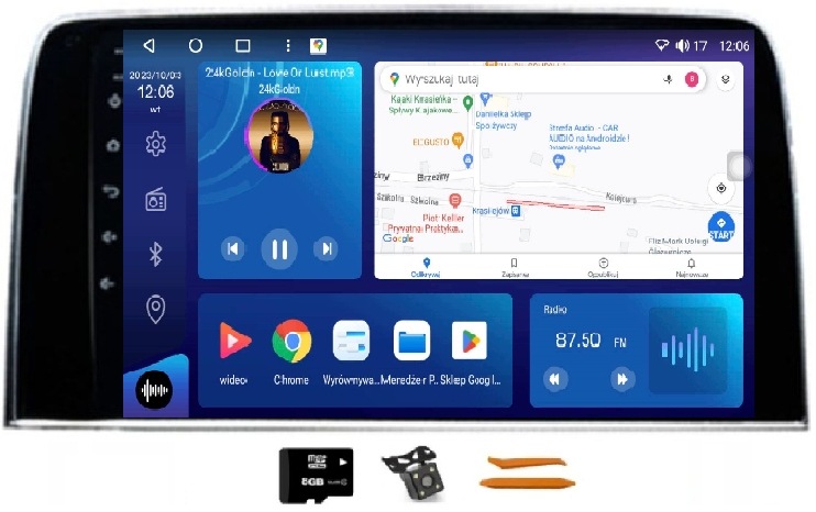 Radio Android Navigácia Honda Cr-v 5 16-19 12/256GB 2K Lte 4G CarPlay Gps