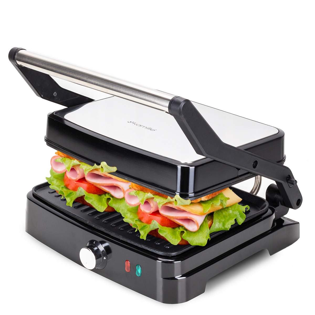 Elektrický Gril 2000 W Skládací Sendvičovač Toustovač