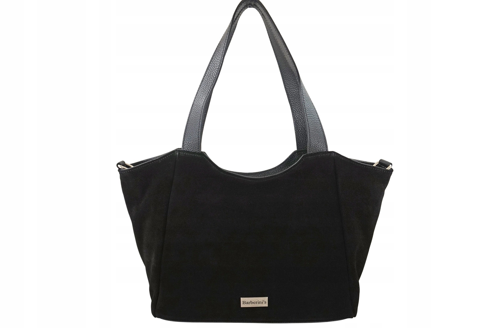 Dámská semišová kabelka typu vak černá