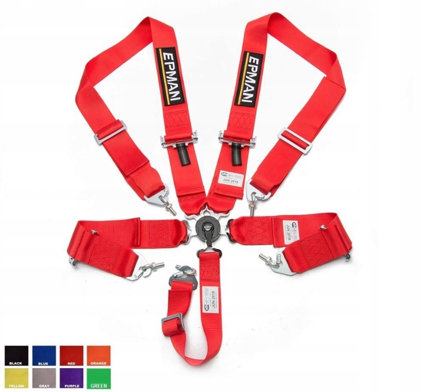 EPMAN PRO Pasy szelkowe 3 cale 8 kolorow E4 takata Catalog number for part 0326