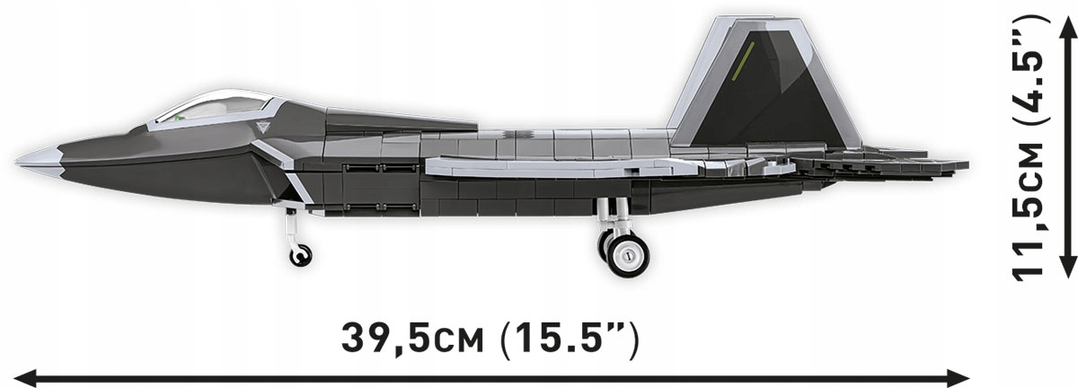KLOCKI COBI 5855 Myśliwiec Lockheed F-22 Raptor 695 El. Wiek dziecka 10 lat +