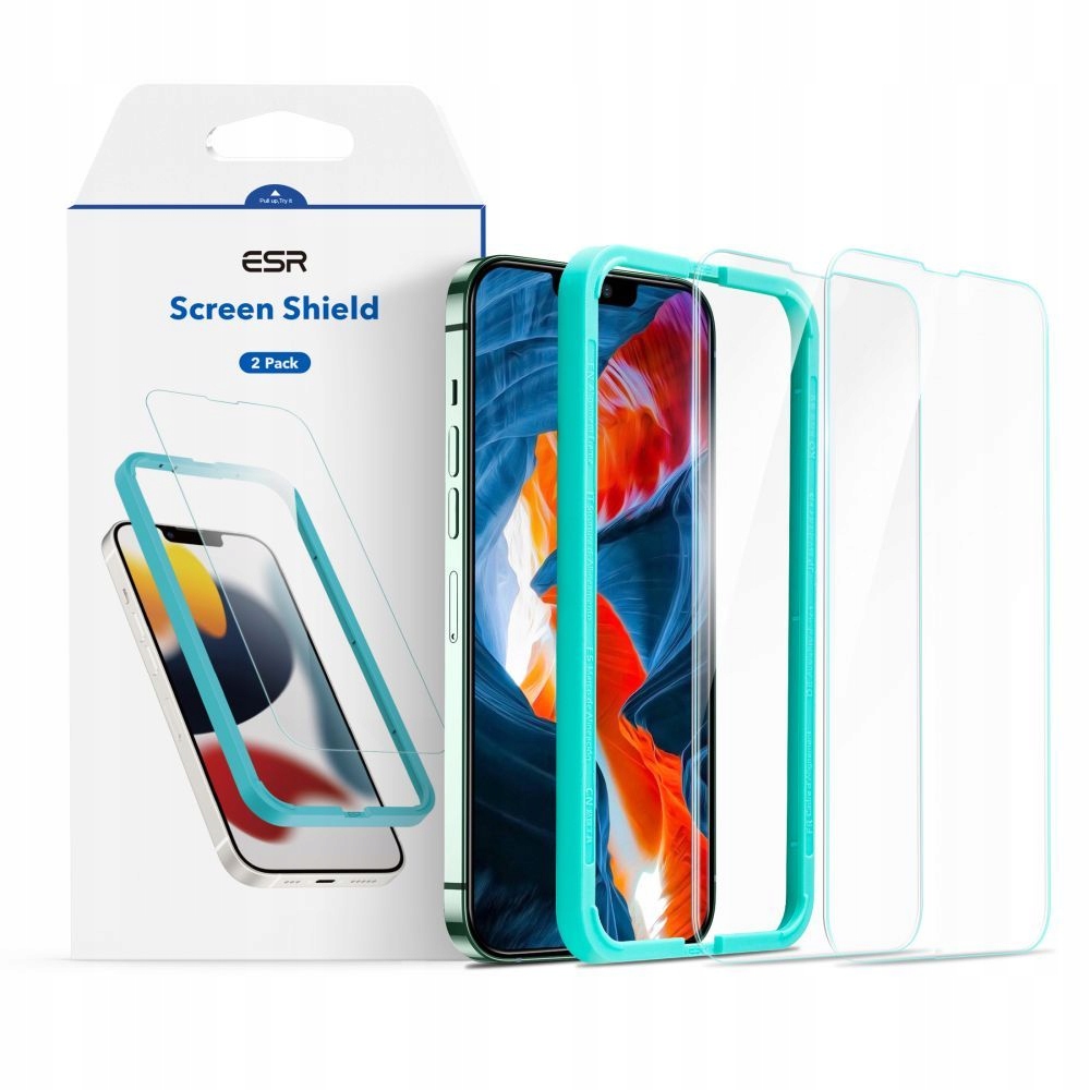 

2-PAK Esr Szkło Do Iphone 13 Pro Łatwy Montaż