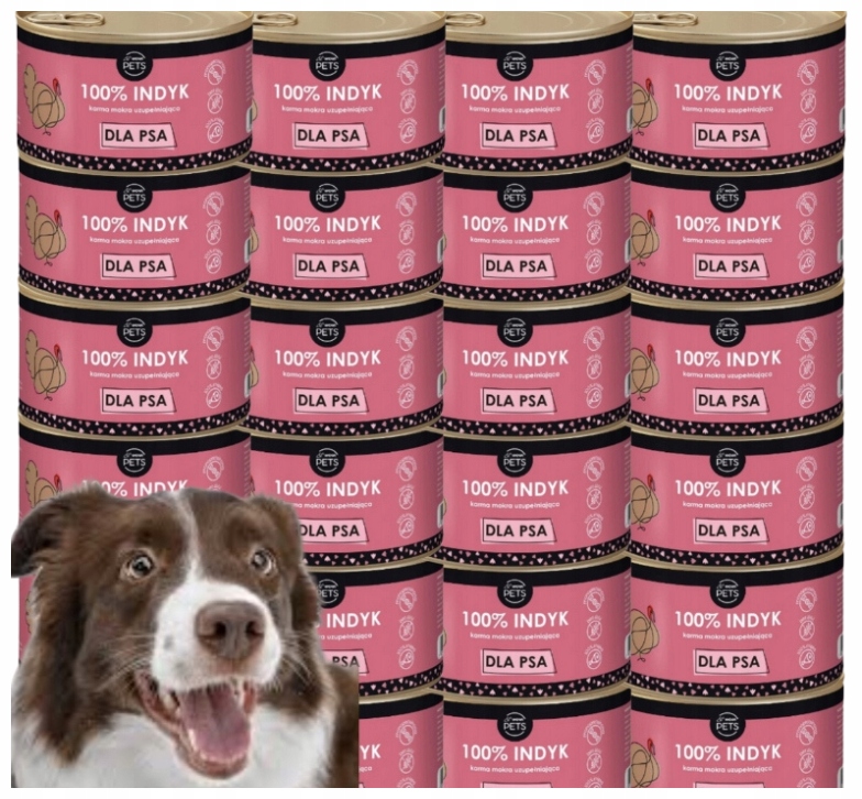 Levně Mokré Krmivo pro psy Barf Krůta 100% 410 g sada 24 kusů