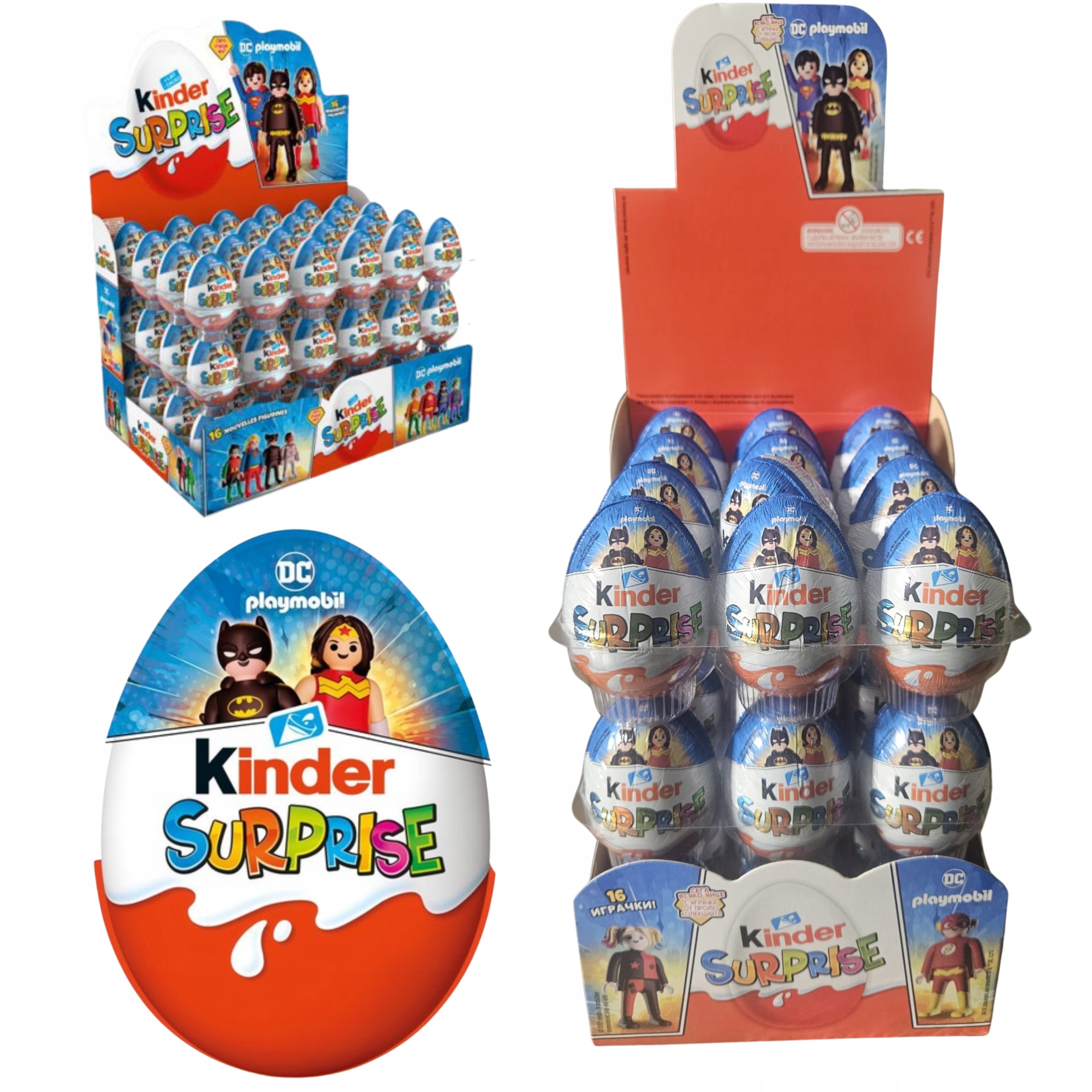 Kinder Niespodzianka Pyszne Czekoladowe Jajka Z Zabawką Playmobil x36