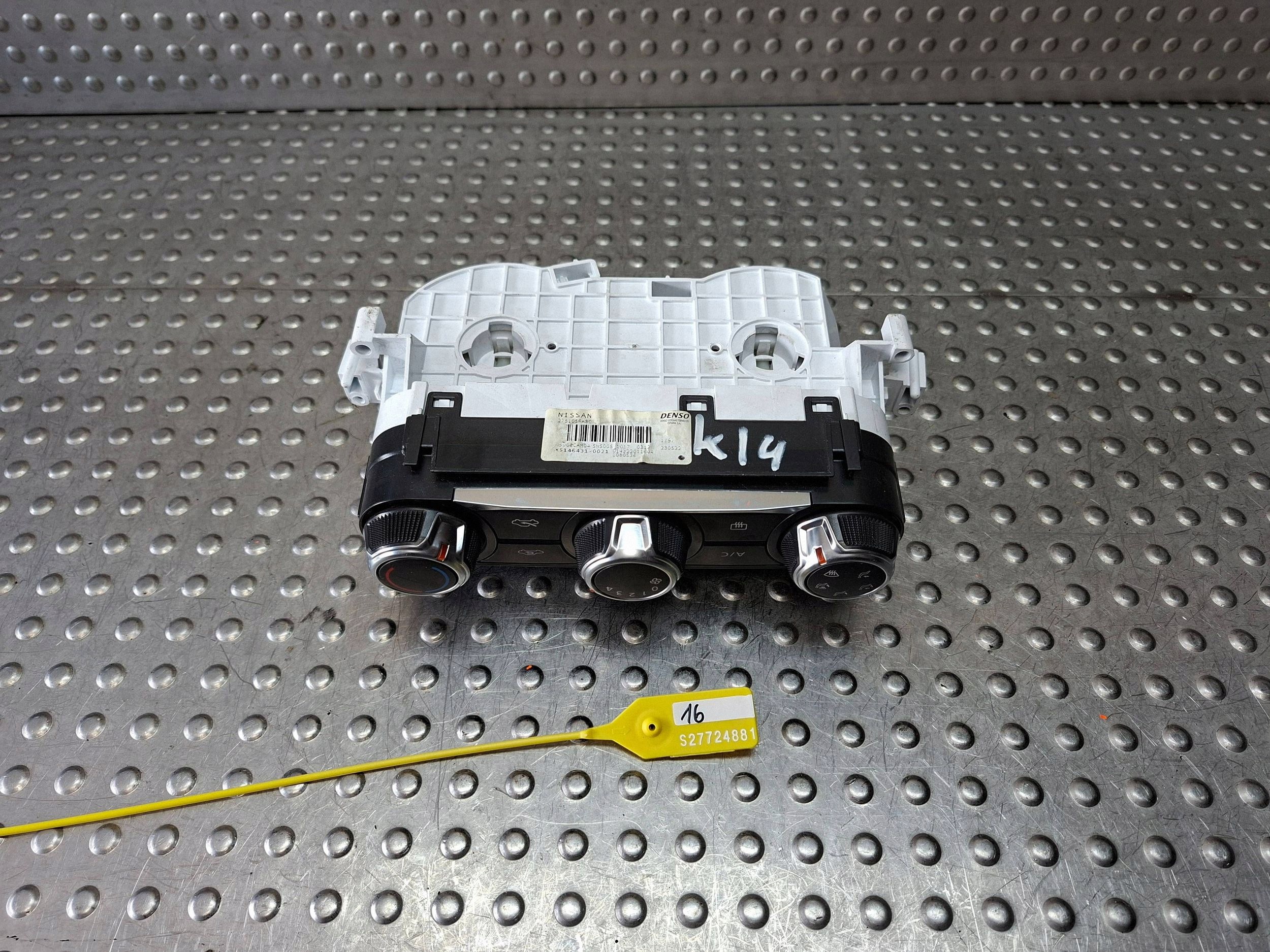 Unite commande clima NISSAN MICRA K14 16-22 275105FA30