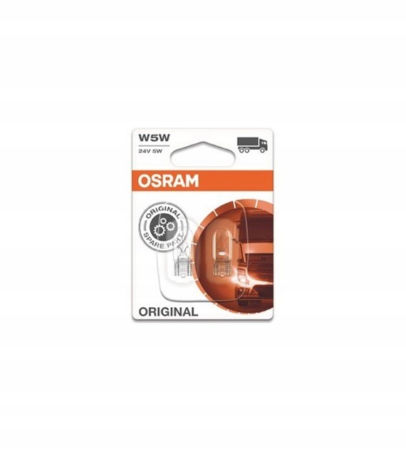 

Żarówka 24V 5W T10 Całoszklana Osram 2SZT. Blister