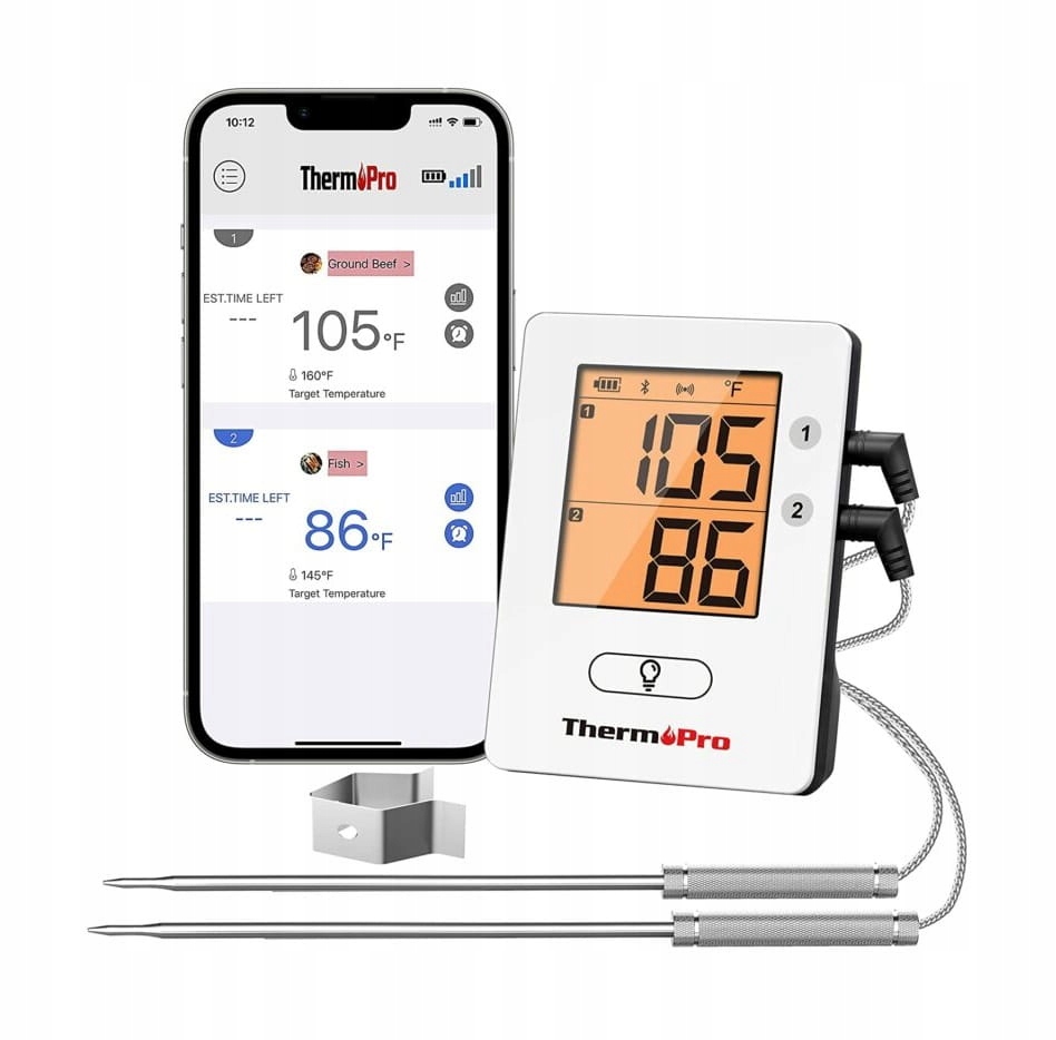 Teploměr Gril Uzení Trouba s 2 sondami ThermoPro TP-910 Bluetooth