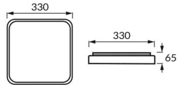 PLAFON LAMPA ŁAZIENKOWA 24W IMITACJA DREWNA DĄB Marka inna