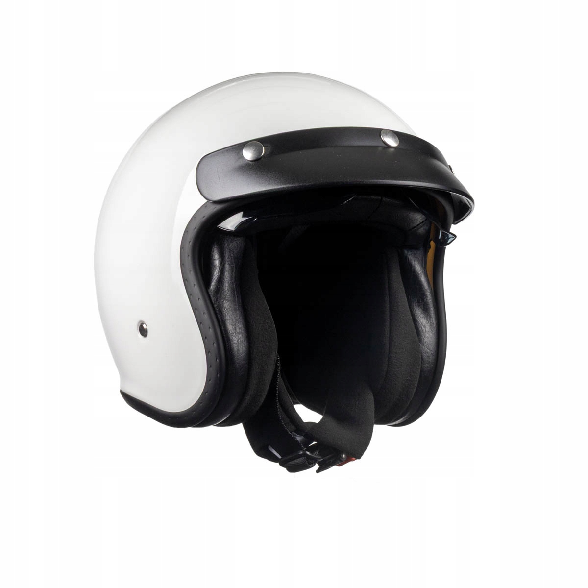 Motocyklová prilba otvorená retro Roxar Classic Z-Line biela lesklá S