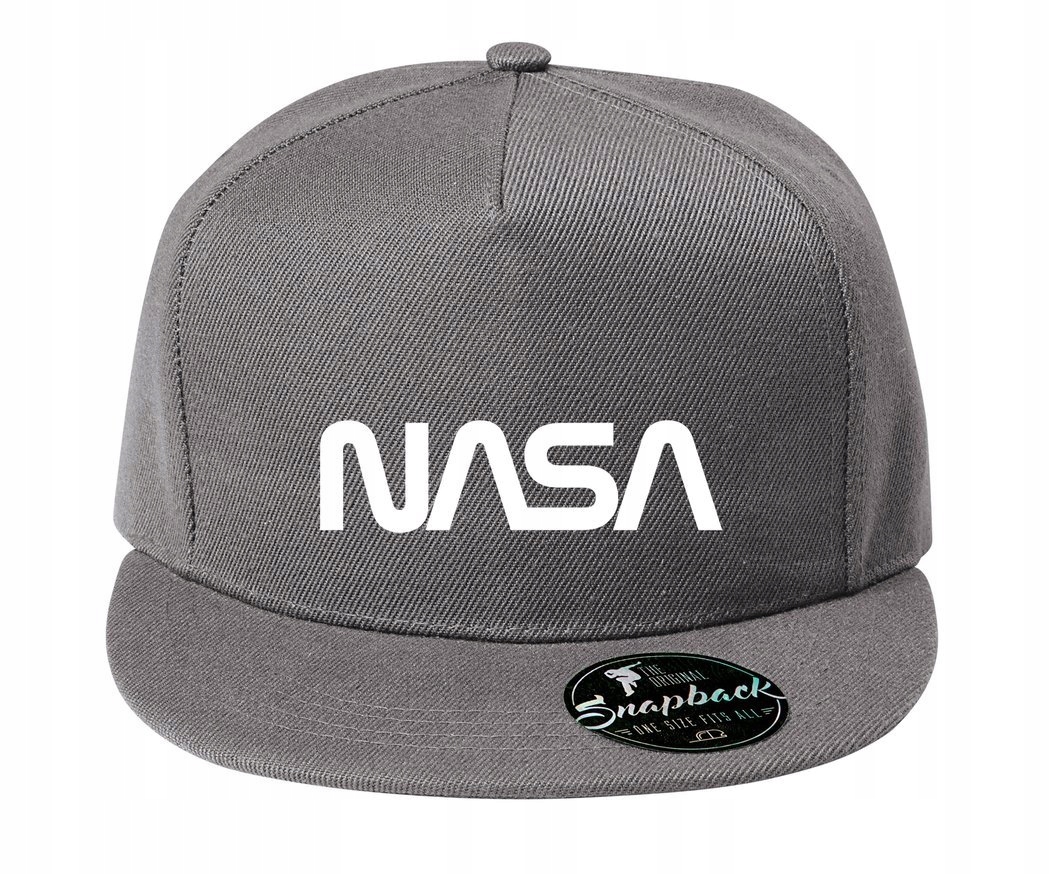 

Modna czapka z daszkiem 5P Rap Nasa, szary melanż