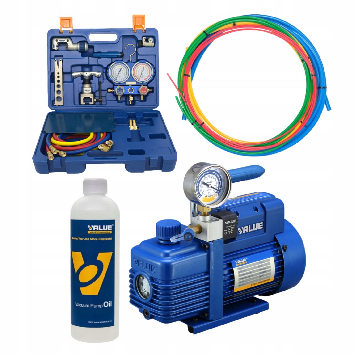 Sada Value Vákuová Pumpa V-I120SV Nástroje VTB-5B-II Tyče Yato