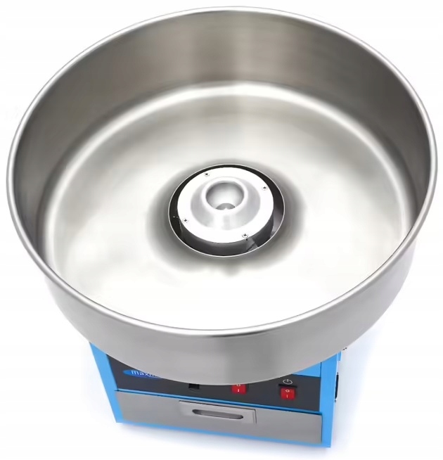 Maszyna do Waty Cukrowej 1080W Misa 52 cm Niebieska Maxima Deluxe 09506001