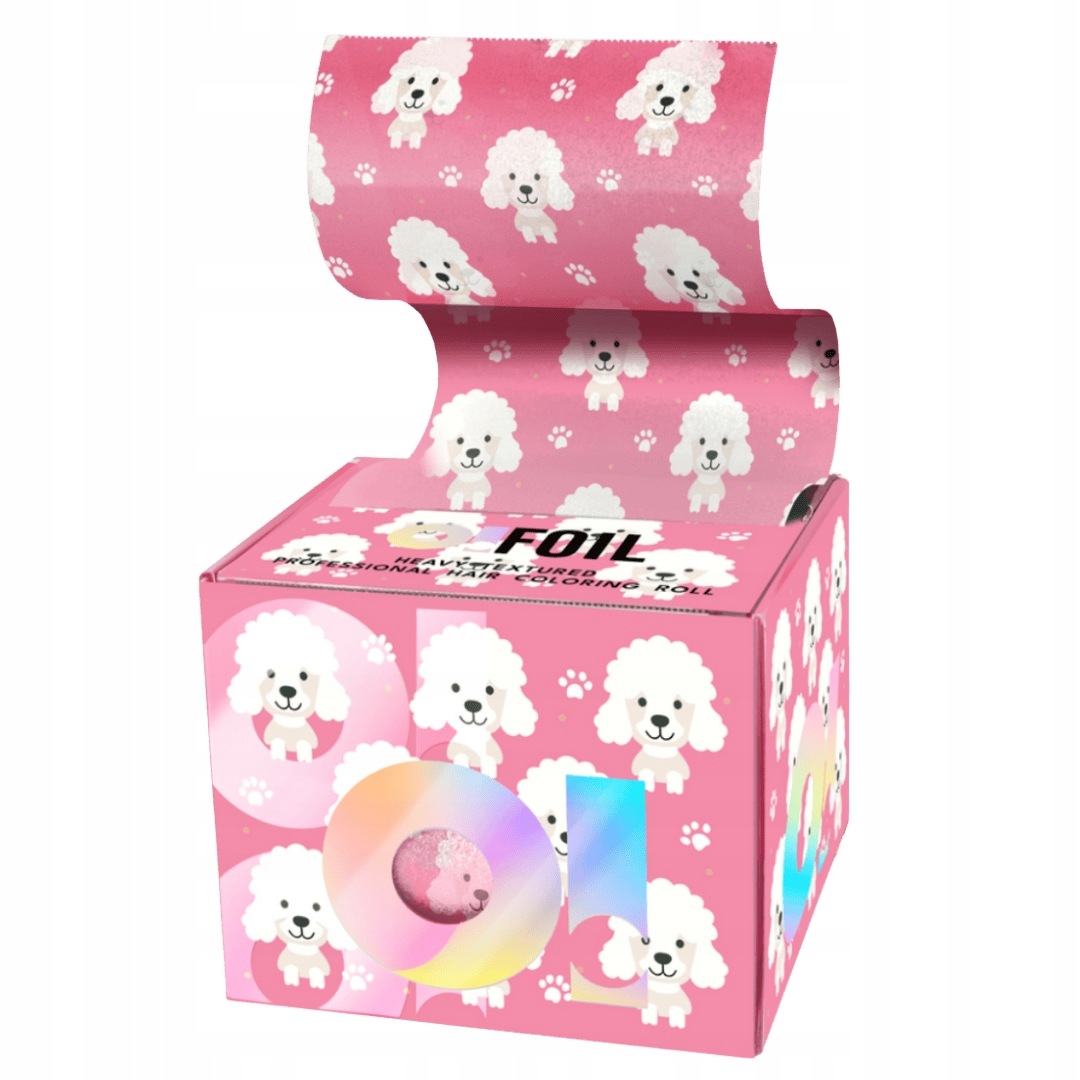 Fólie vopsit O! Tools Poodle Puff, 100 m, ryhovaná, rezistenta la substa