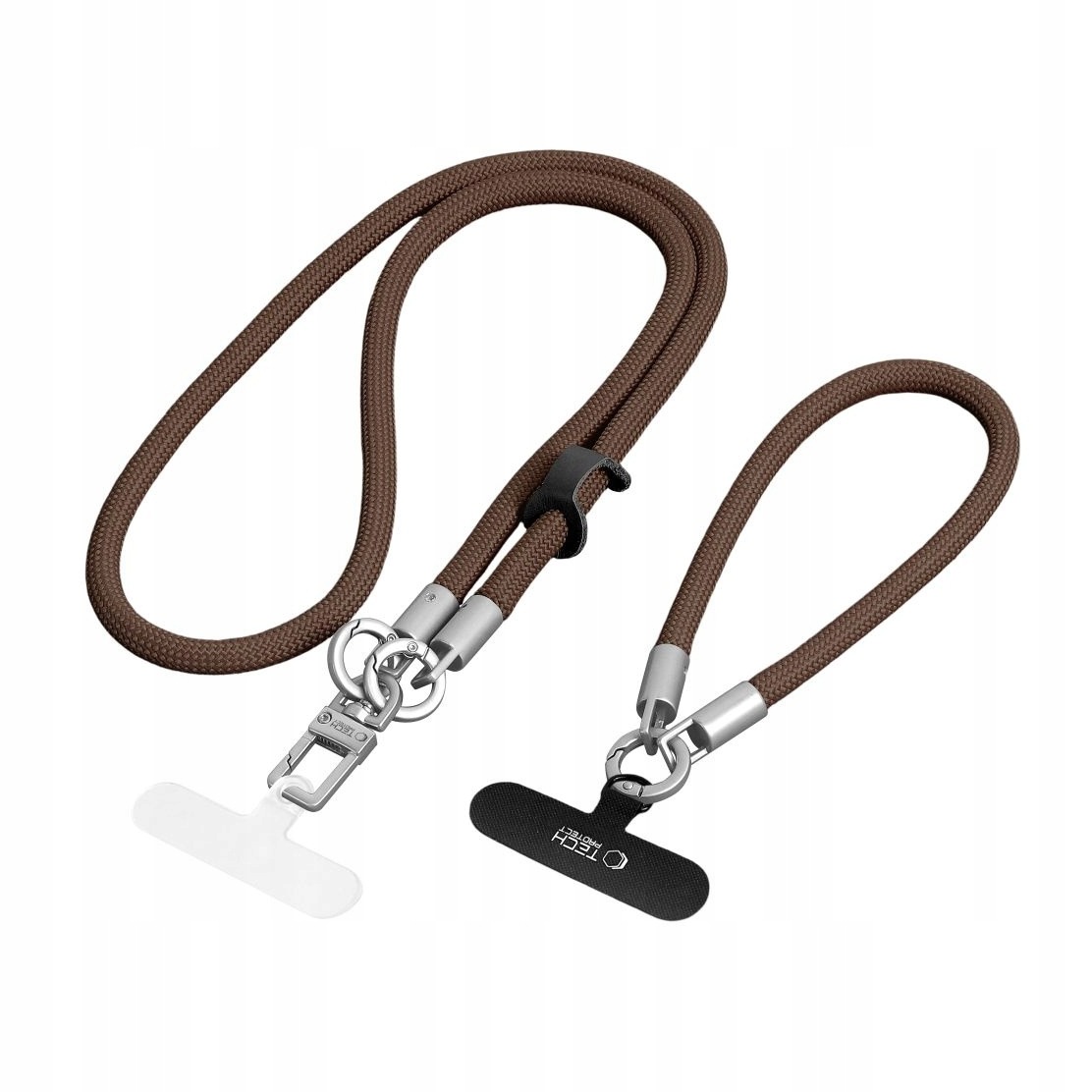 Smycz do telefonu Tech-Protect C10S Rope brązowo-tytanowa