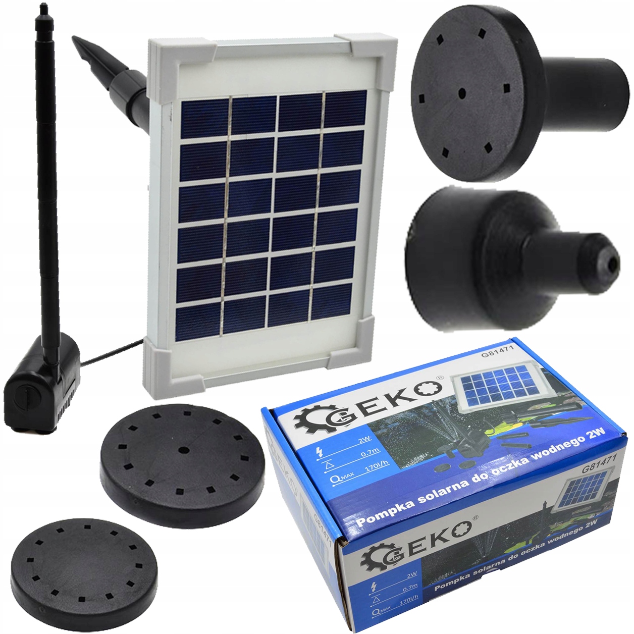 Pompka solarna do oczka wodnego 2W — 8