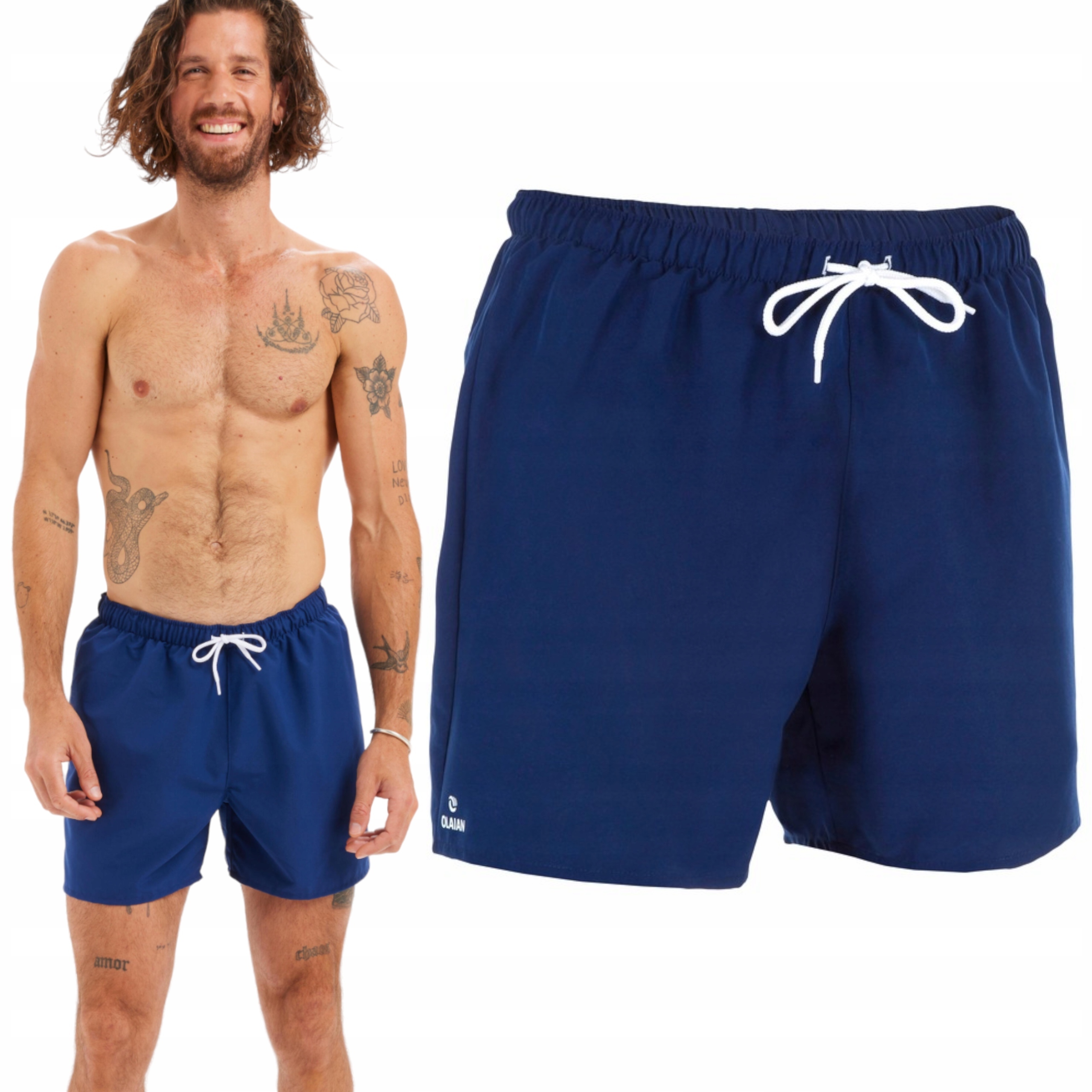 SPODENKI SZORTY KĄPIELOWE KĄPIELÓWKI GRANATOWE L