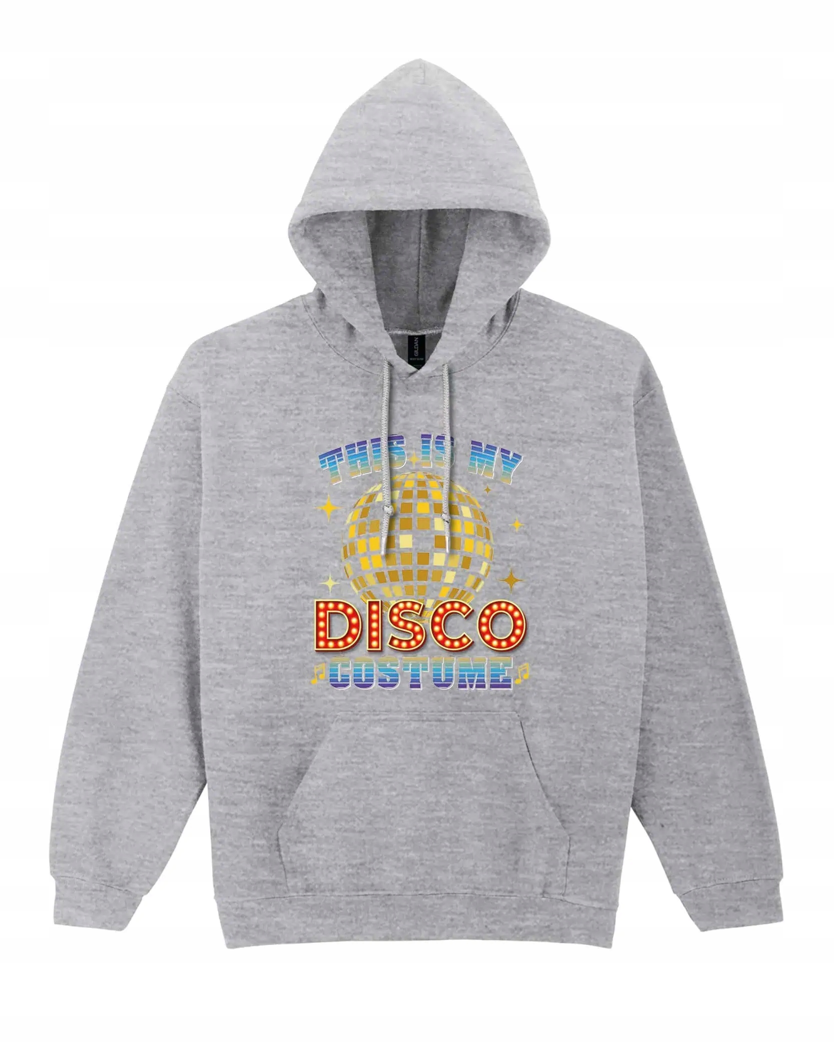 Mikina s kapucí Impreza Disco Tanec Šedá XL