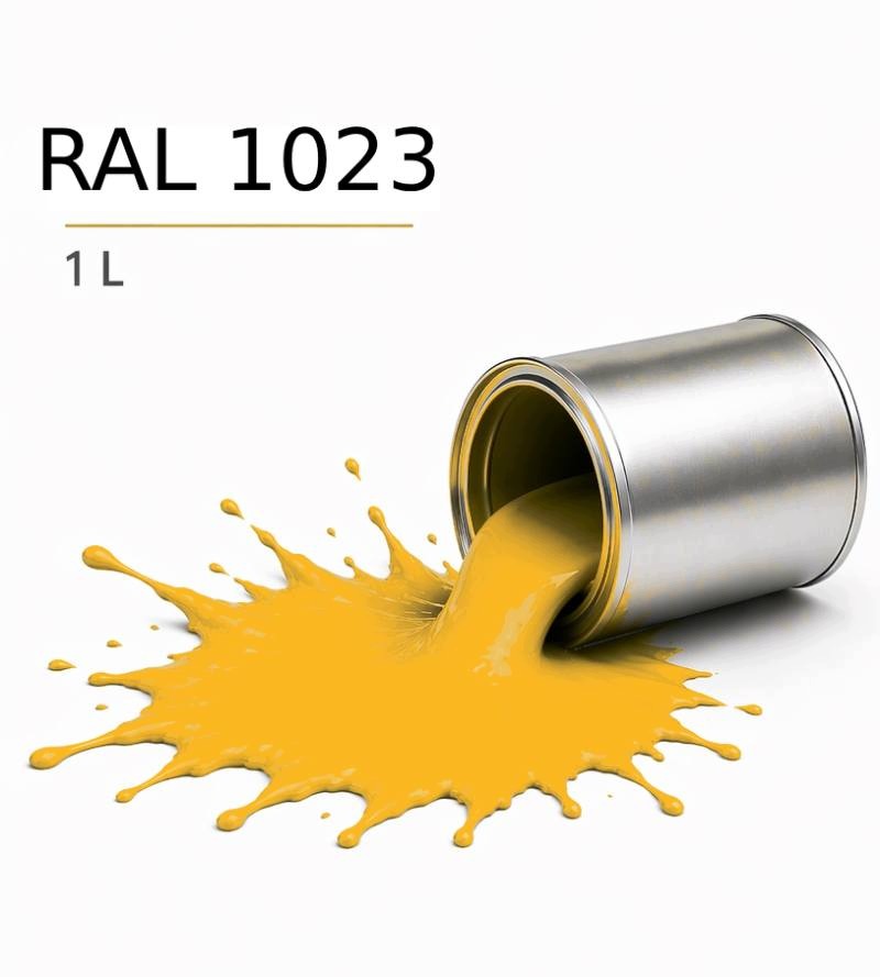 Ral 1023 Barva 1K 1L Povrchový Lak Vysoký Lesk