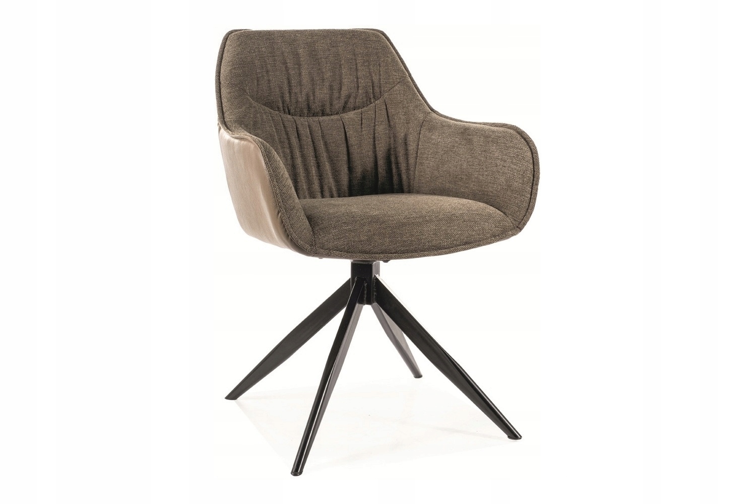 Čalúnená stolička Sempre čierna/olivová Sig