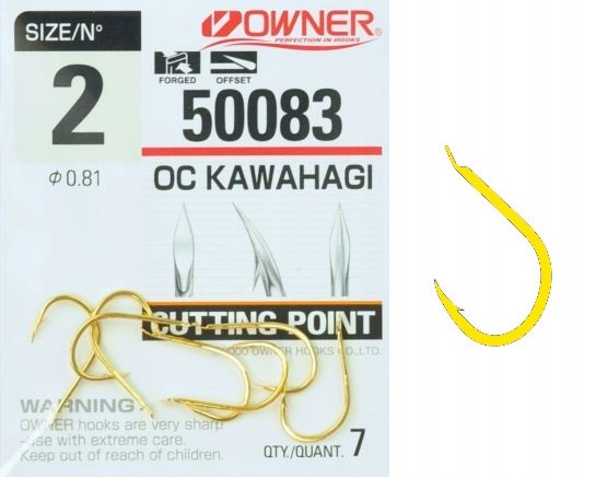 Nr 2 Haczyki 50083 Owner Cut Oc Kawahagi Kute Hi-carbon