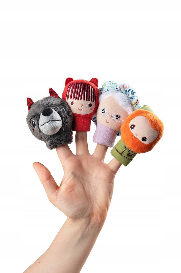 

Lilliputiens Zestaw mini pacynek na palce Czerwony