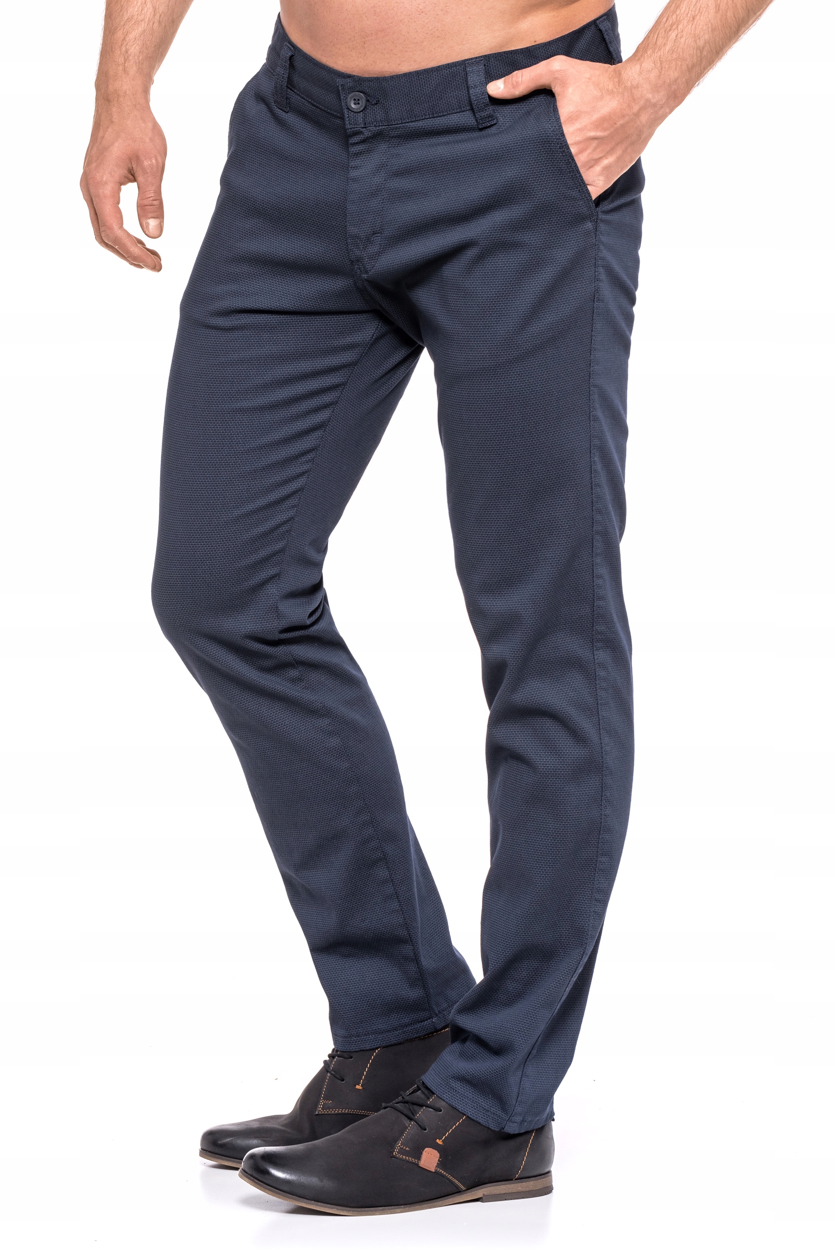 SPODNIE MĘSKIE CHINOSY VANKEL JEANS 087 - 94cm/L34 Materiał dominujący bawełna