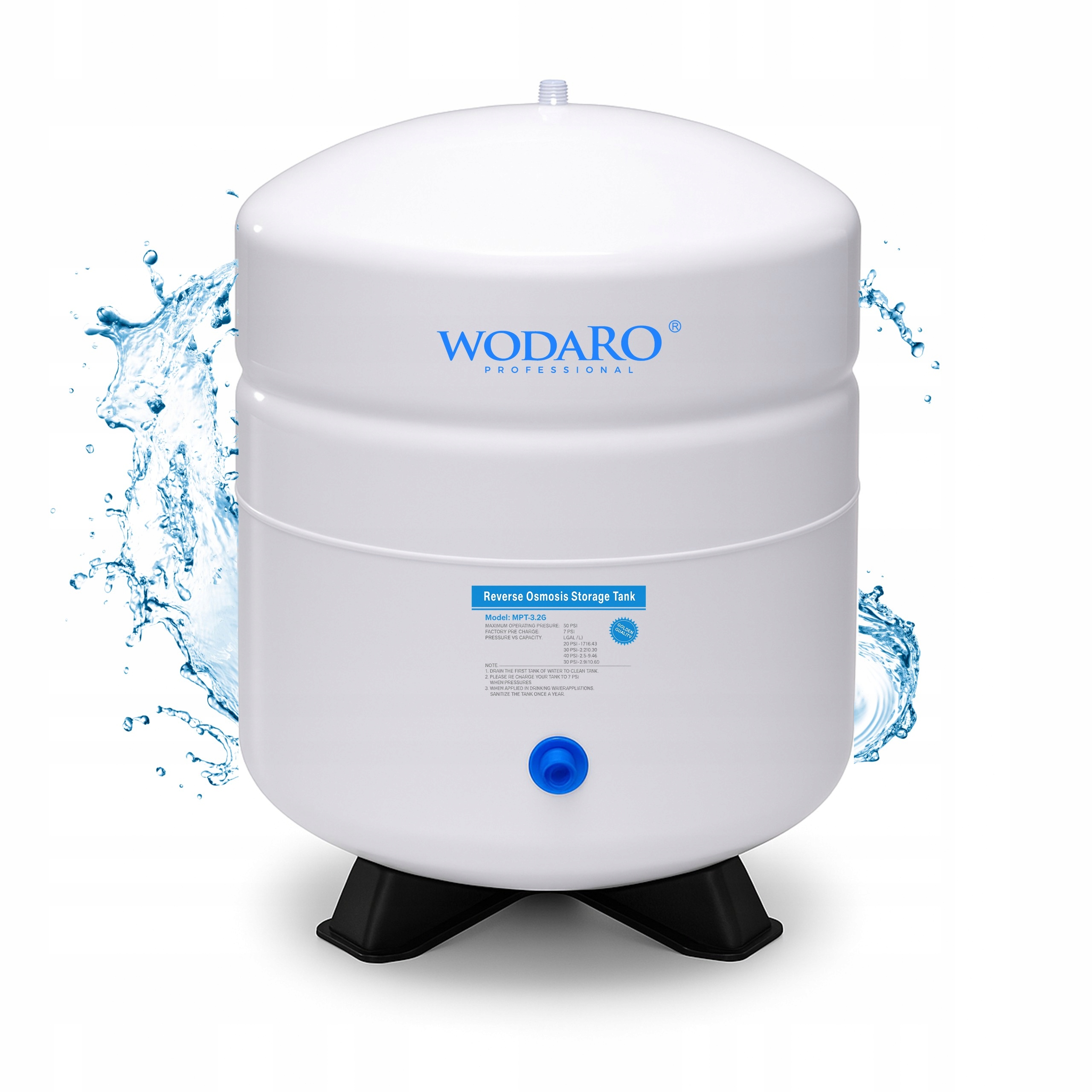 Zbiornik Ciśnieniowy do Filtra Ro Osmoza 18L Metal do Wody Pitnej Metalowy