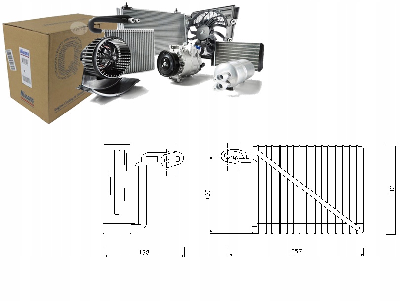 NIS92272 Odparovač Klimatizace Audi A4 Asistent řidiče #33