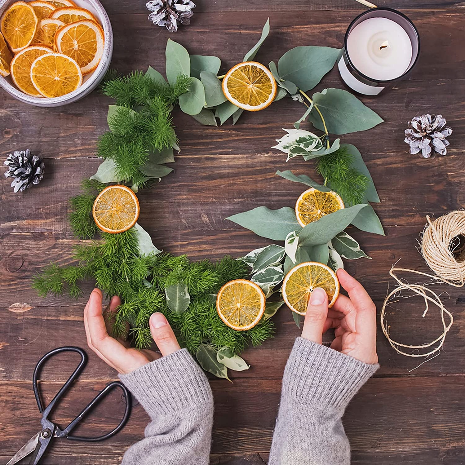 Pomarańcze Suszone Plastry Cynamon Anyż Pomarańcza Pachnący Susz Na Stroik Marka Jen-Import