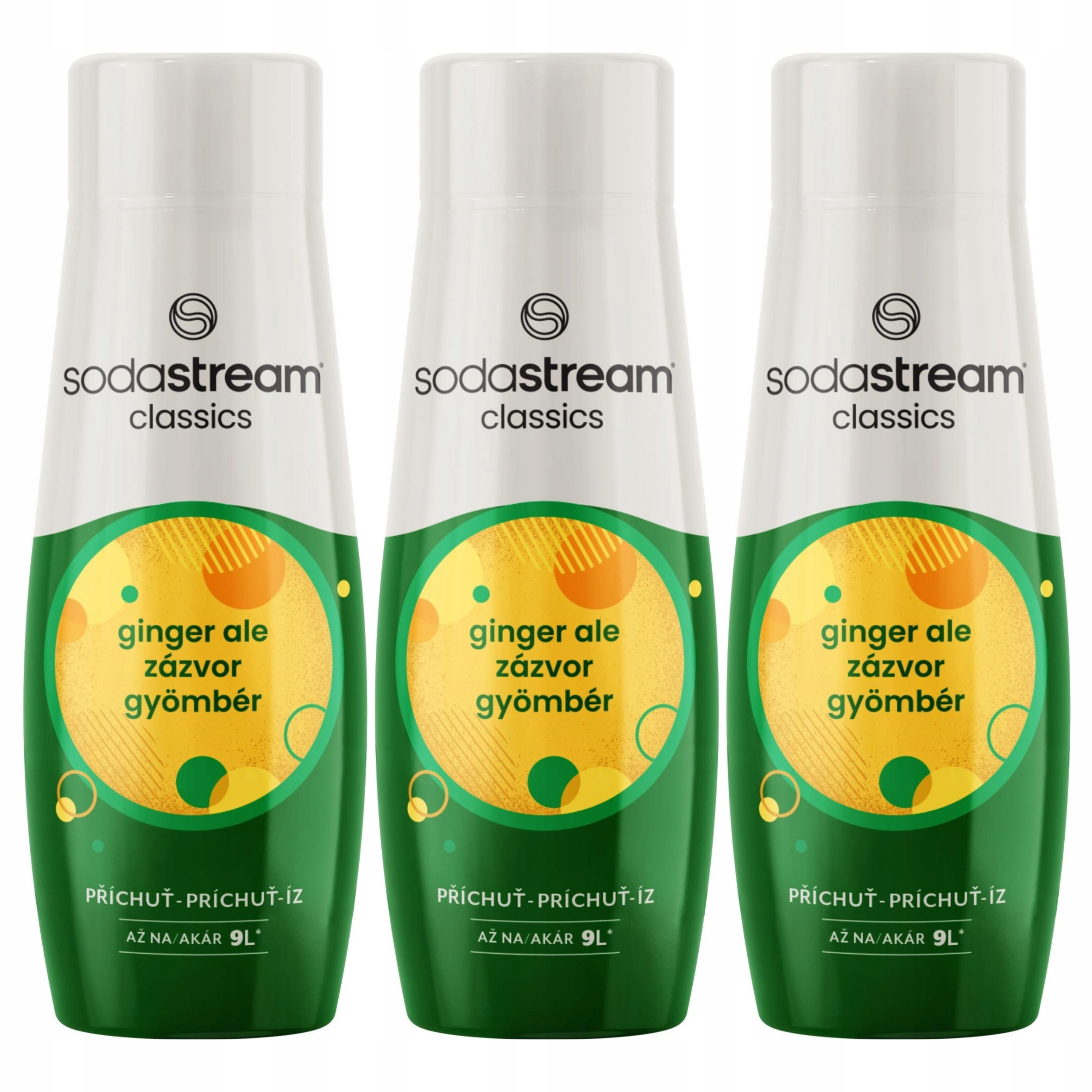 Levně 3x Sodastream Zázvor Ginger Ale Sirupy do saturátoru Koncentráty na vodu
