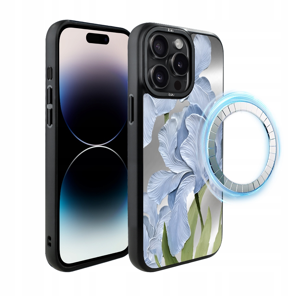 Pouzdro pro iPhone 14 Pro Max Ibizu DropGuard Matt s MagSafe, modrý iris