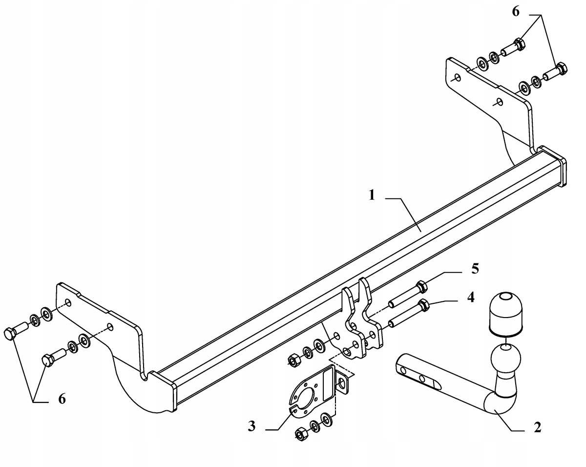 Hak holowniczy HYUNDAI ACCENT 2000-2005 Producent Auto-hak